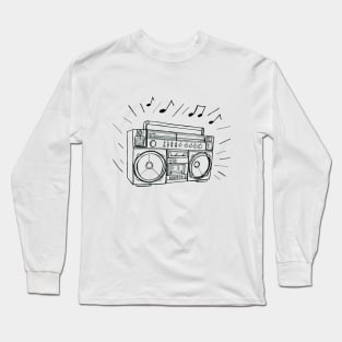 80's Boombox Long Sleeve T-Shirt